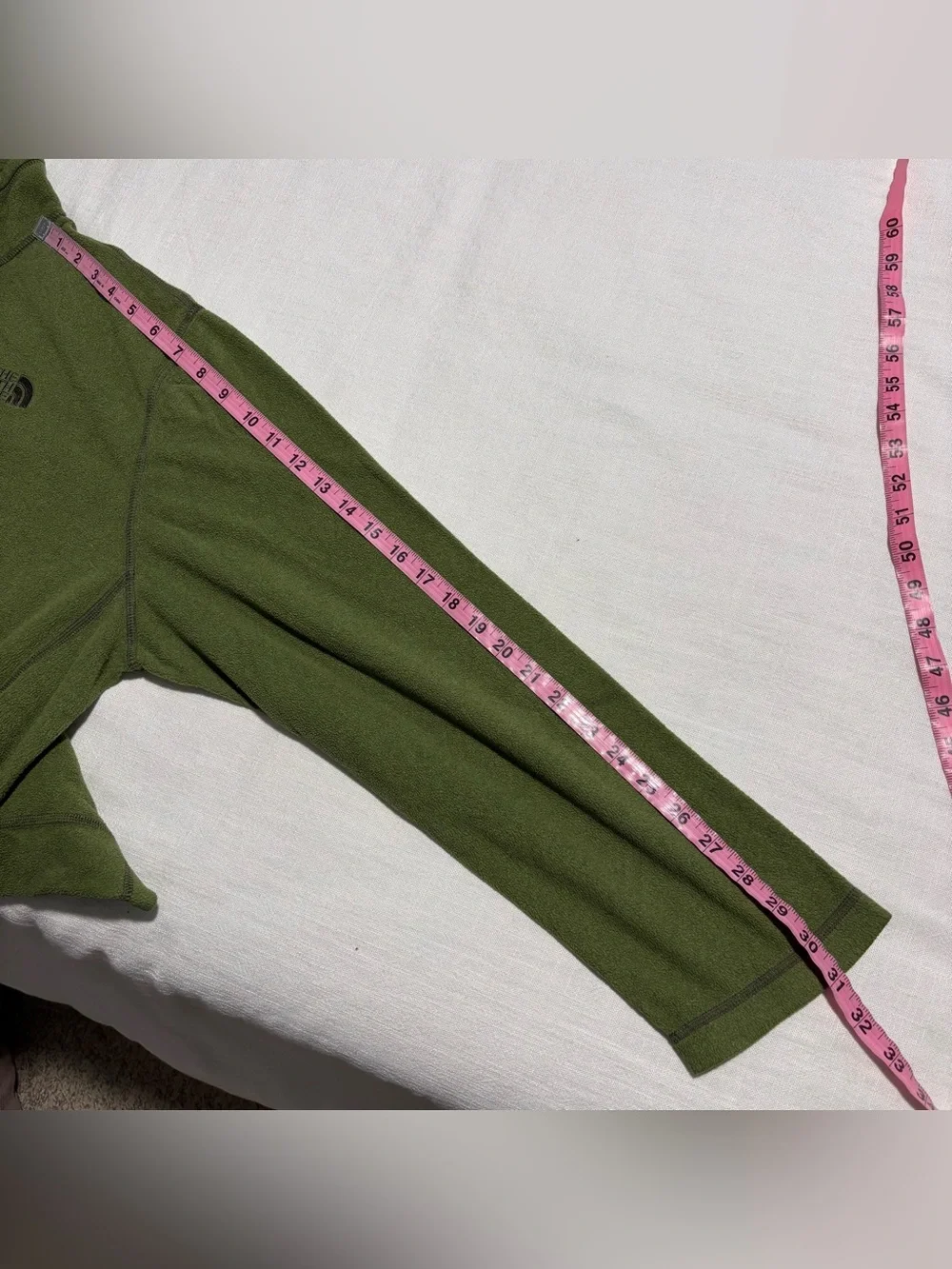 Men’s The North Face Fleece 1/2 Zip Pullover | Green | Size XL